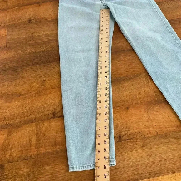 America Today Button Fly Mom Jeans High Waist Womens Denim Jeans Size 26 NWOT - Picture 7 of 8